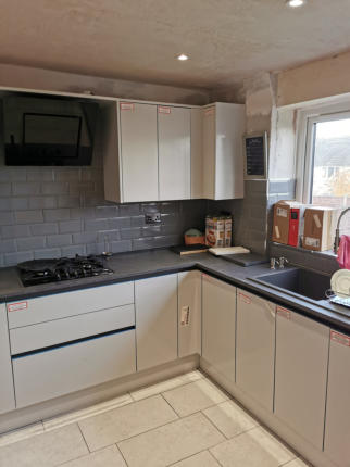 DARK GREY COMPACT LAMINATE KITCHEN WORKTOP