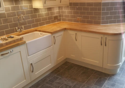 SOLID OAK KITCHEN WORKTOP