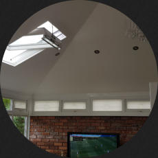 inside of a solid conservatory roof in stockport