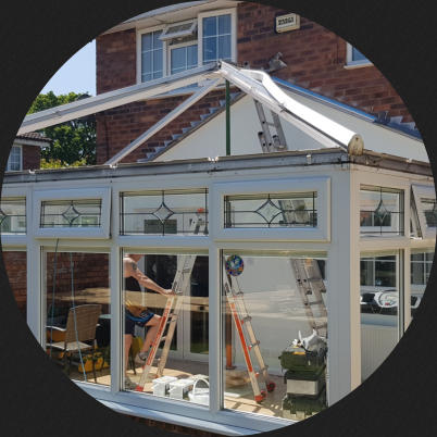 conservatory roof being removed in stockport