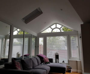 interior of solid conservatory roof in Stalybridge