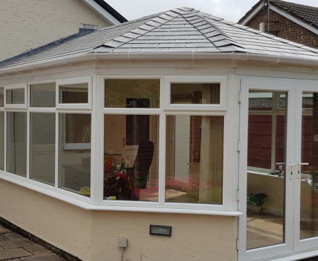 new solid conservatory roof in Bramhall