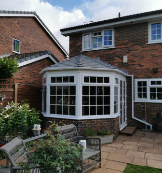 new solid conservatory roof in Bramhall