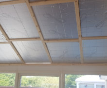 new conservatory roof being built in Bramhall, Stockport.