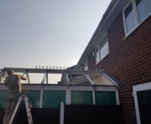 Old conservatory roof in Stalybridge