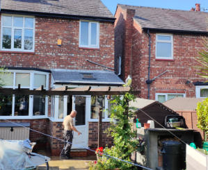 new solid conservatory roof in Edgerley