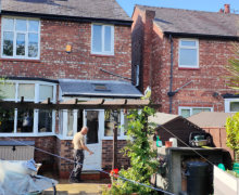 new solid conservatory roof in Edgerley