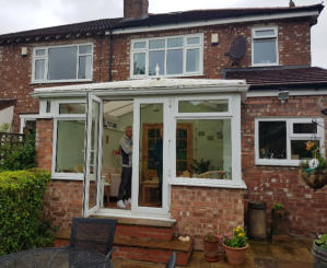 old conservatory roof in Woodsmoor, Stockport.