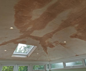 inside new conservatory roof in Woodsmoor