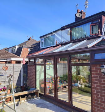 old conservatory roof Stockport.